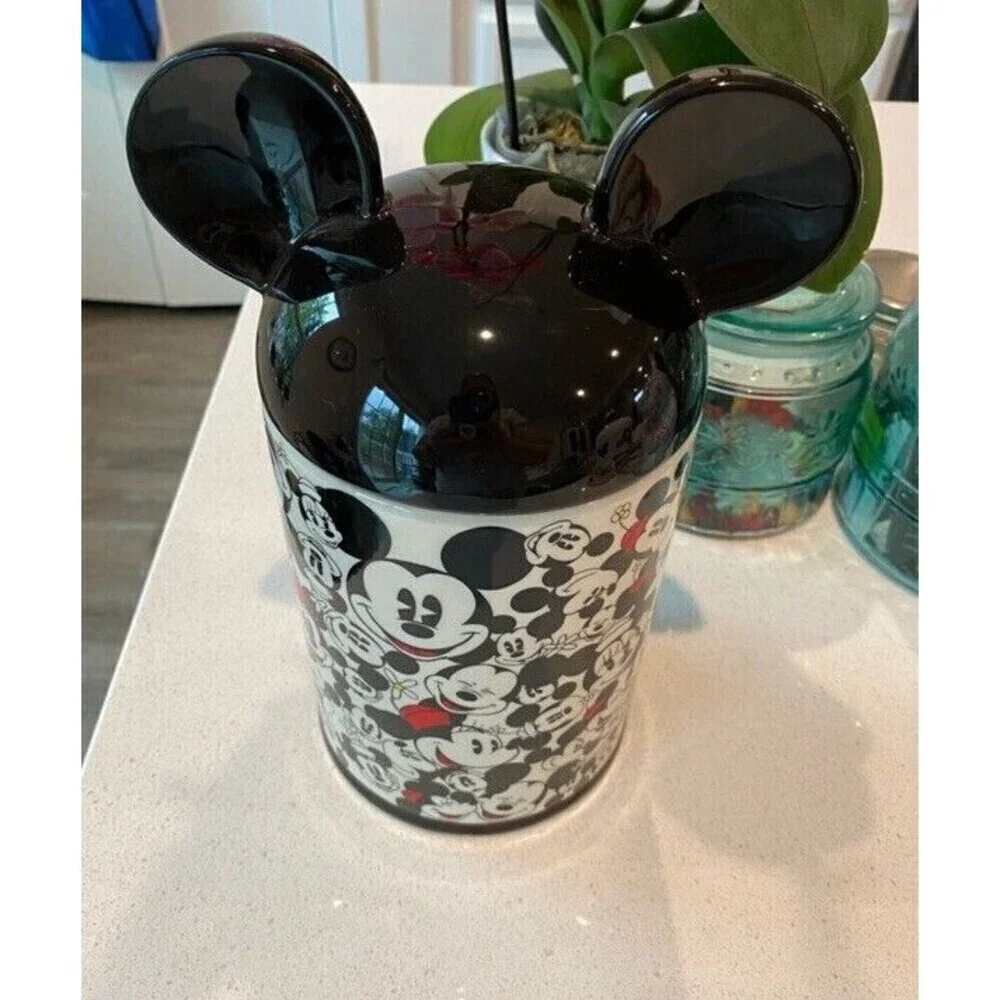 RARE NWT Disney World Minnie Mouse And Mickey Mouse Cookie Jar Canister
